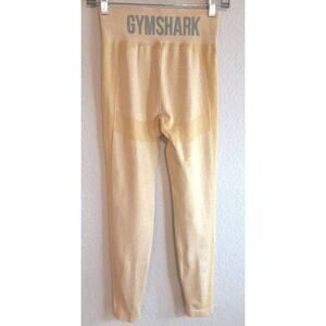 Gymshark NEW Flex High Waisted Leggings Women’s Heather Butter Yellow MEDIUM